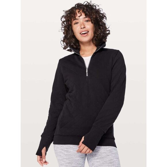 Lululemon Forever Warm Pullover In Black In Size 10 - Picture 1 of 7